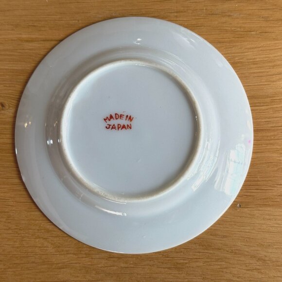 Three Little Pigs Decorative Lusterware Plate, Stick House, Japan Circa 1960s - Picture 2 of 10